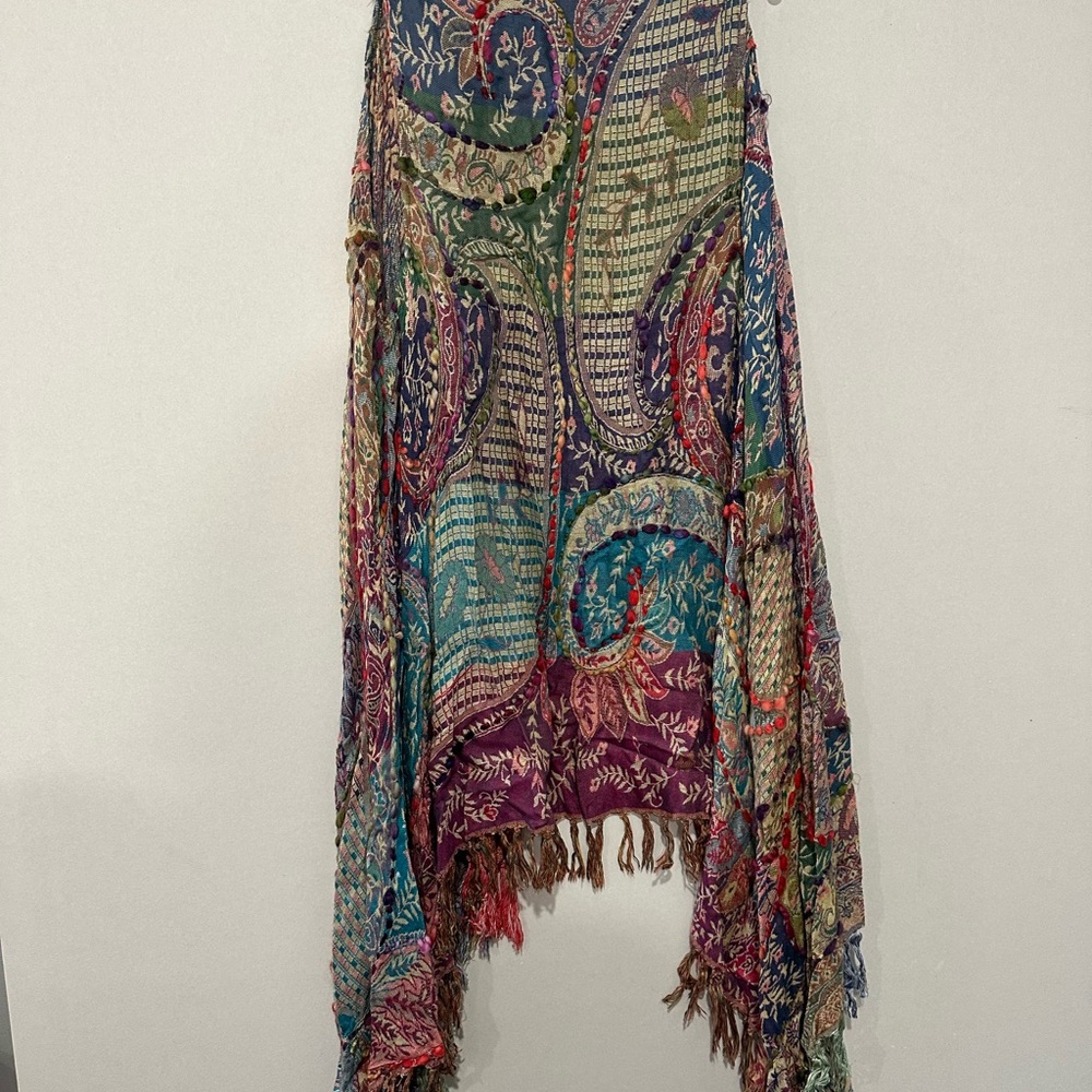 Soft Surroundings Multicolor Paisley Wrap - Picture 5 of 5